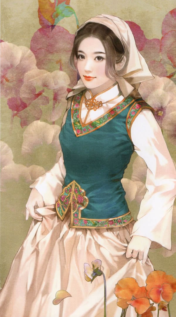 锡伯族美女